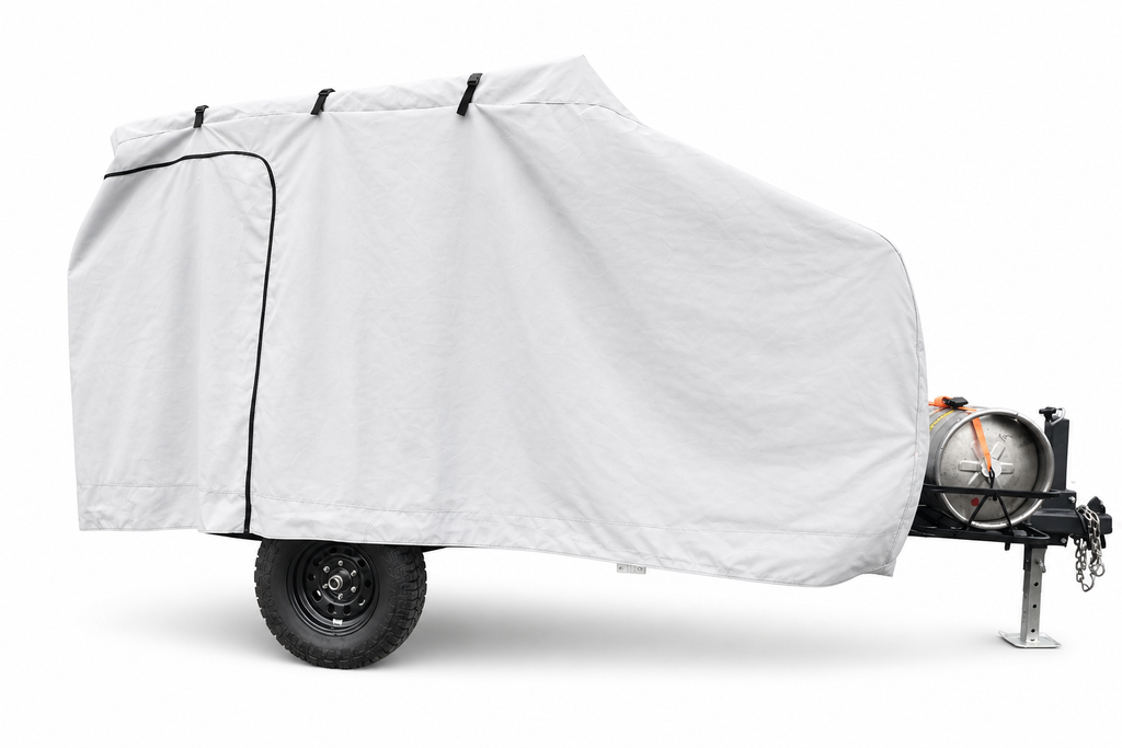 Campinawe Trailer Cover by PahaQue Heavy Duty MagnaTuff Fabric Weather Proof and Breathable Material
