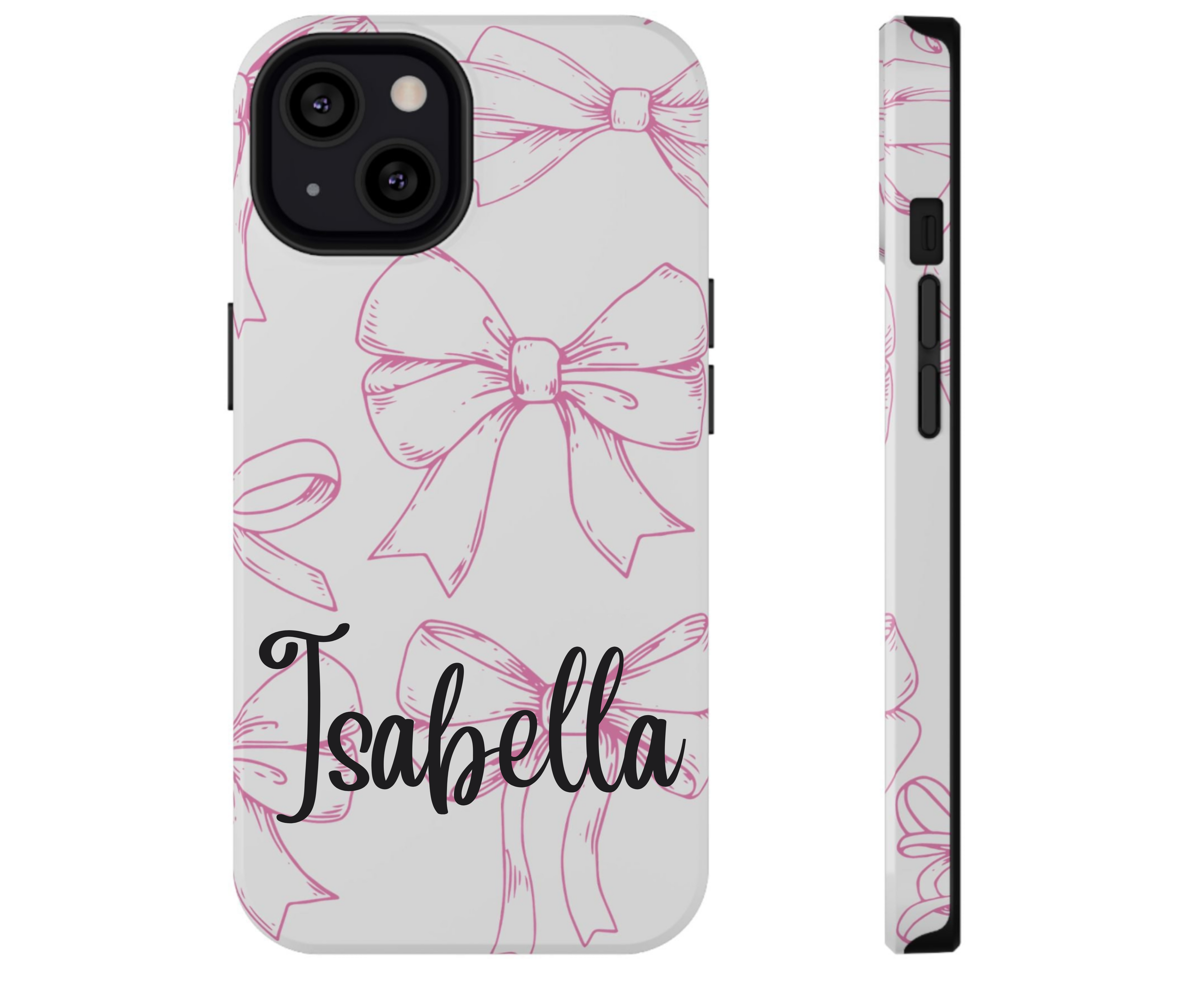 Customizable: Cute Bow Pattern Phone Case