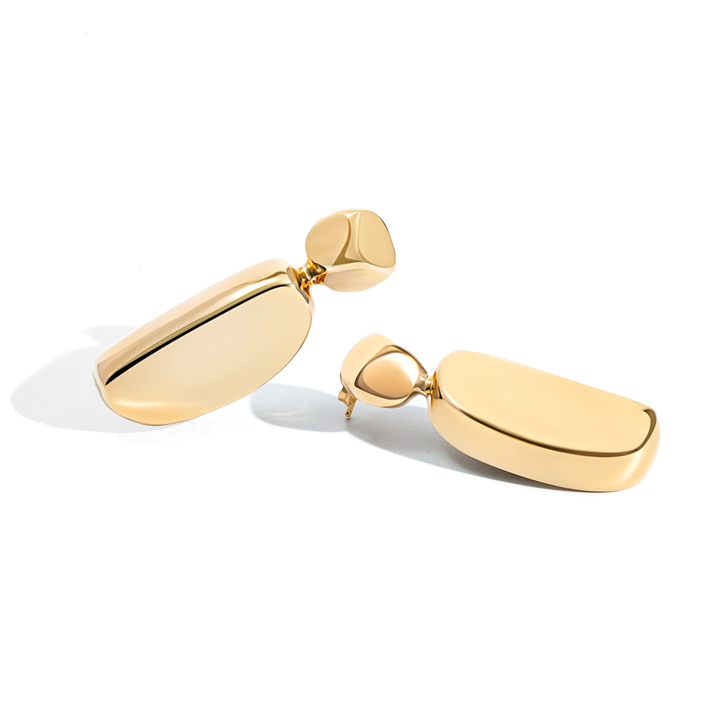 Chloe Bold Sculptural Drop Earrings