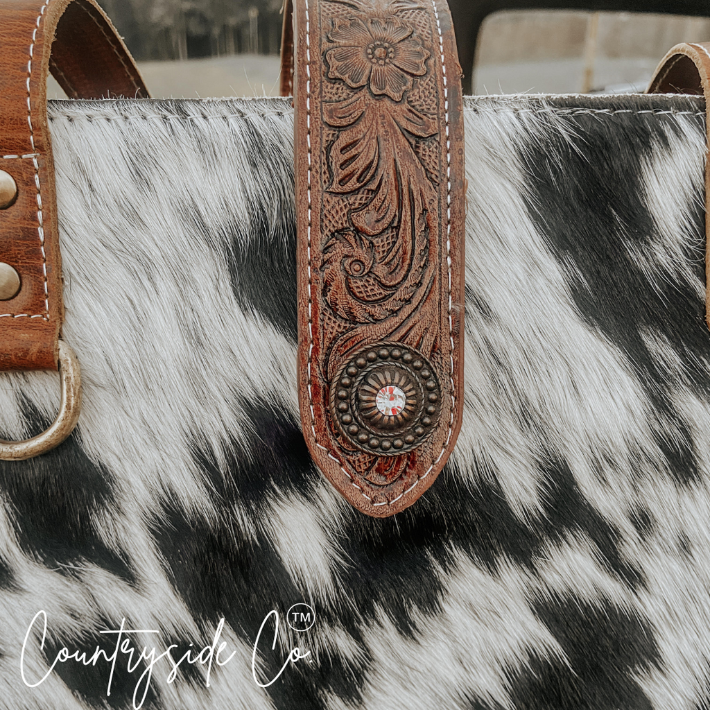 Darby Cowhide Carry All Overnight Bag