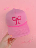 Pink Bow Trucker Hat