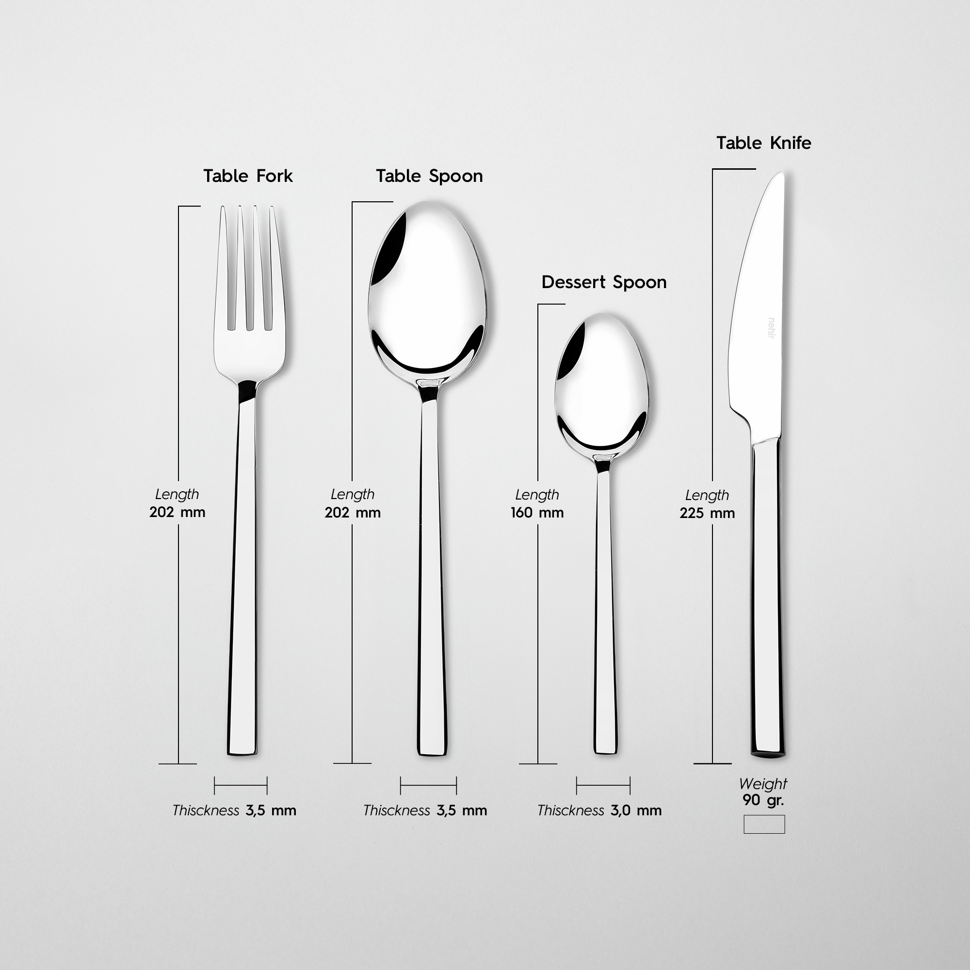 Dalyan 24-Piece Cutlery Set
