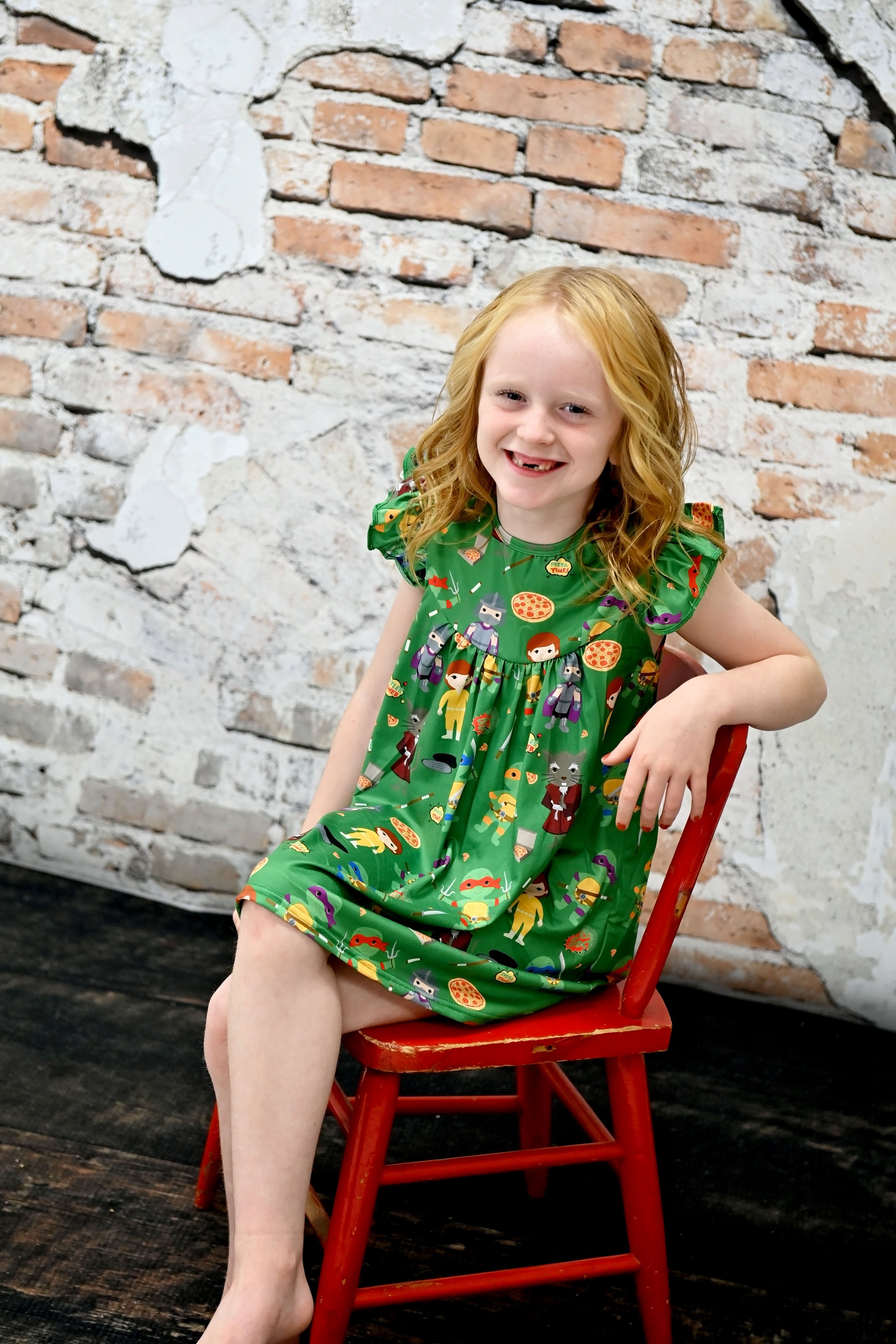 Turtle Brothers Flutter Milk Silk Dress