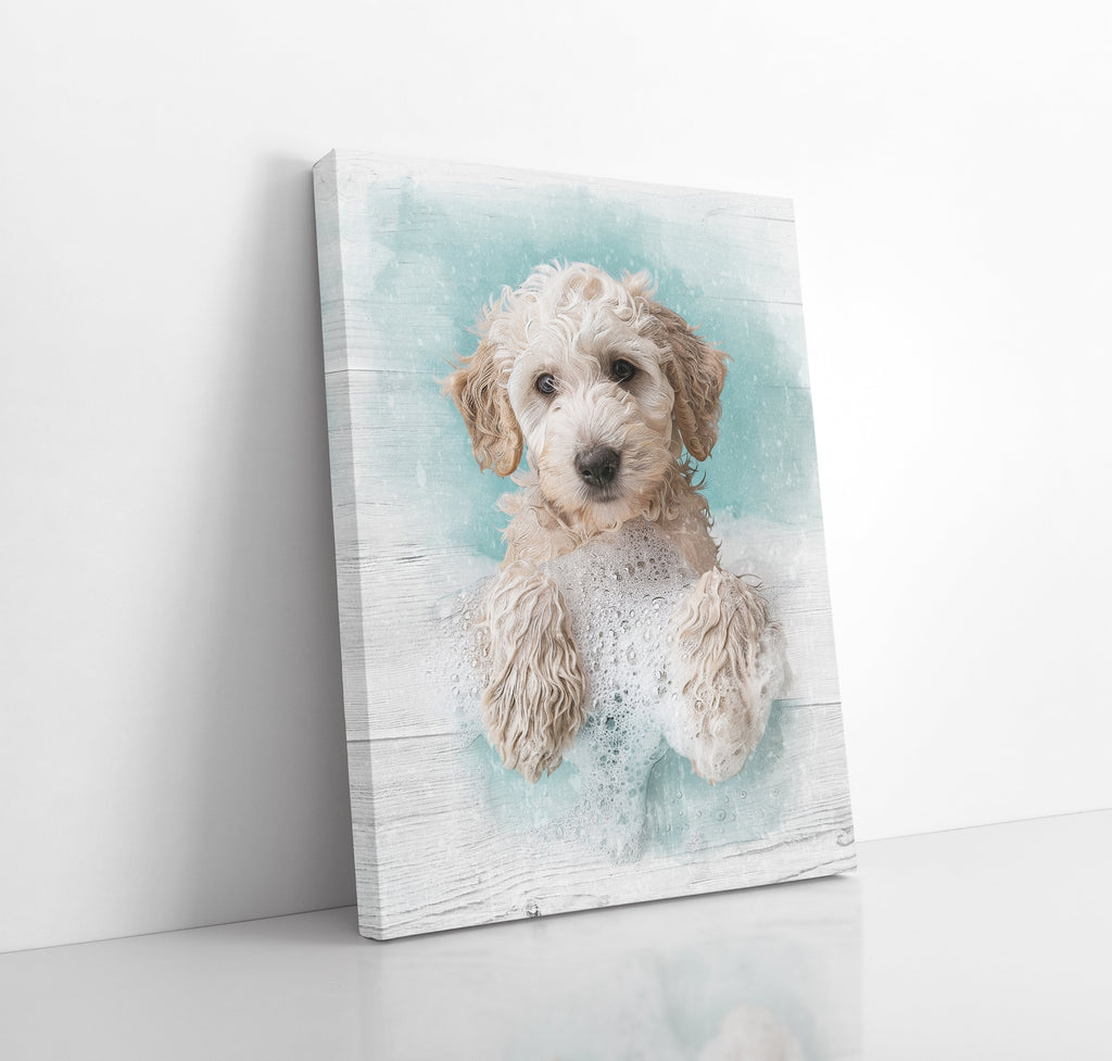 Animals in Bathtub Wall Art