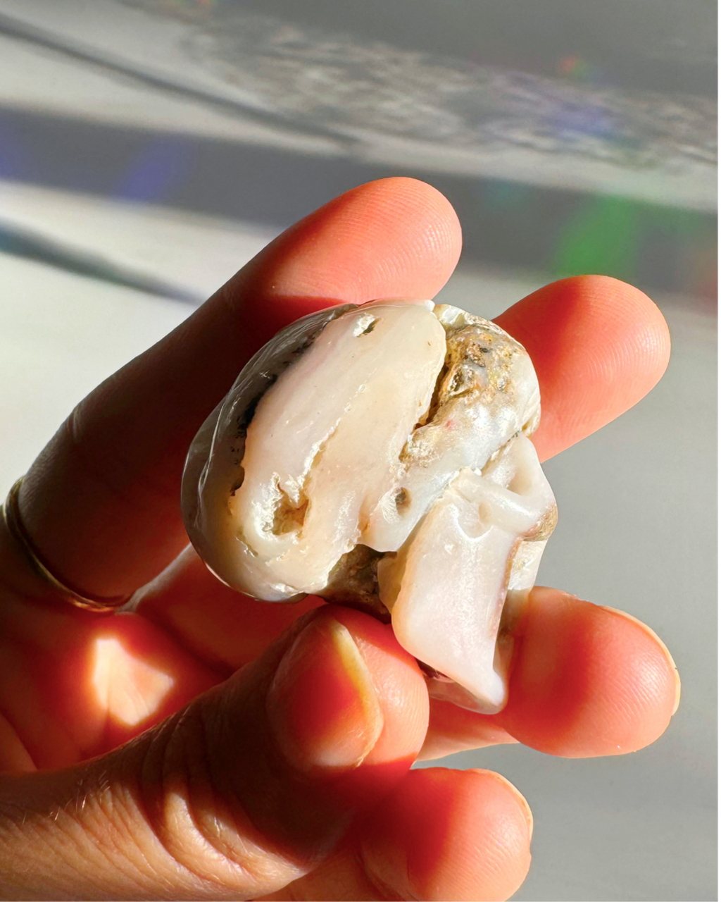 Pink Opal Skull
