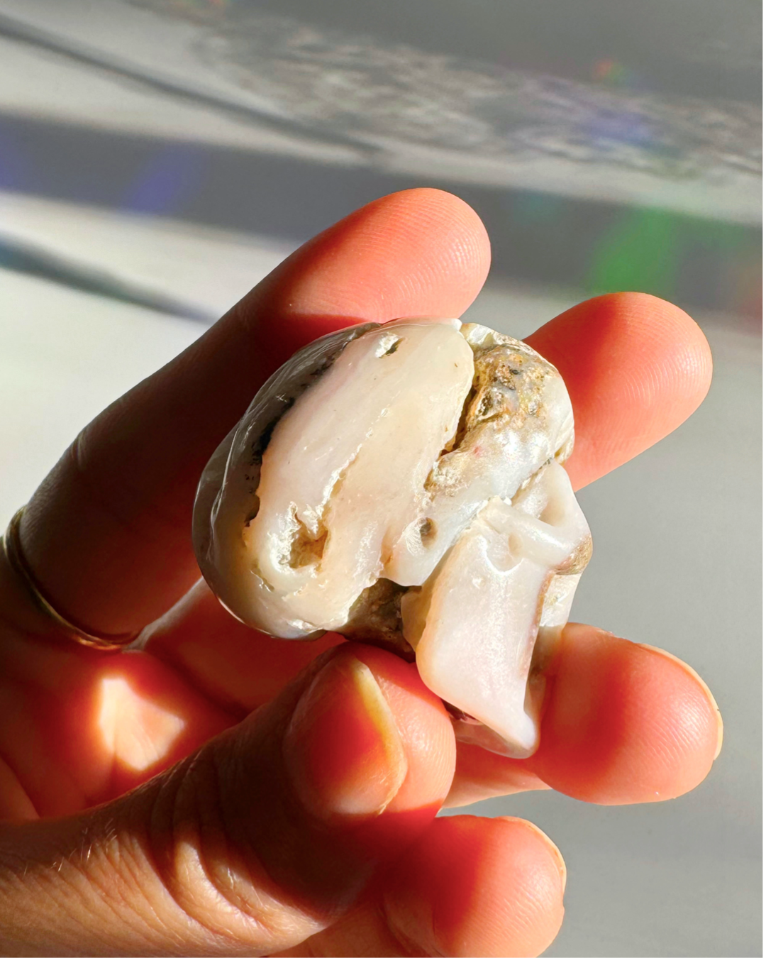 Pink Opal Skull