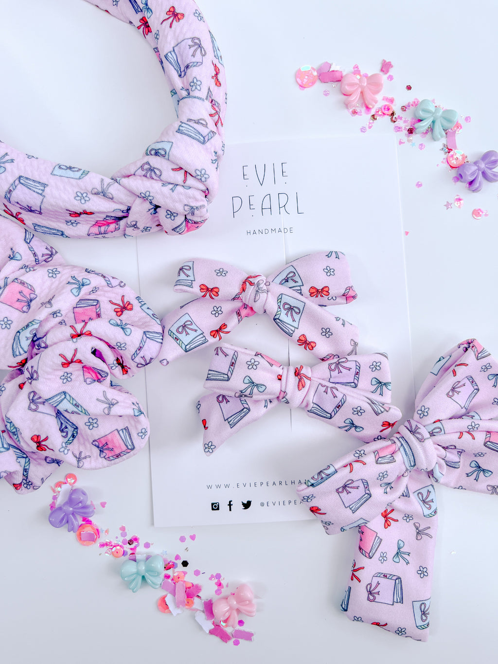 Books & Bows Knotted Headband