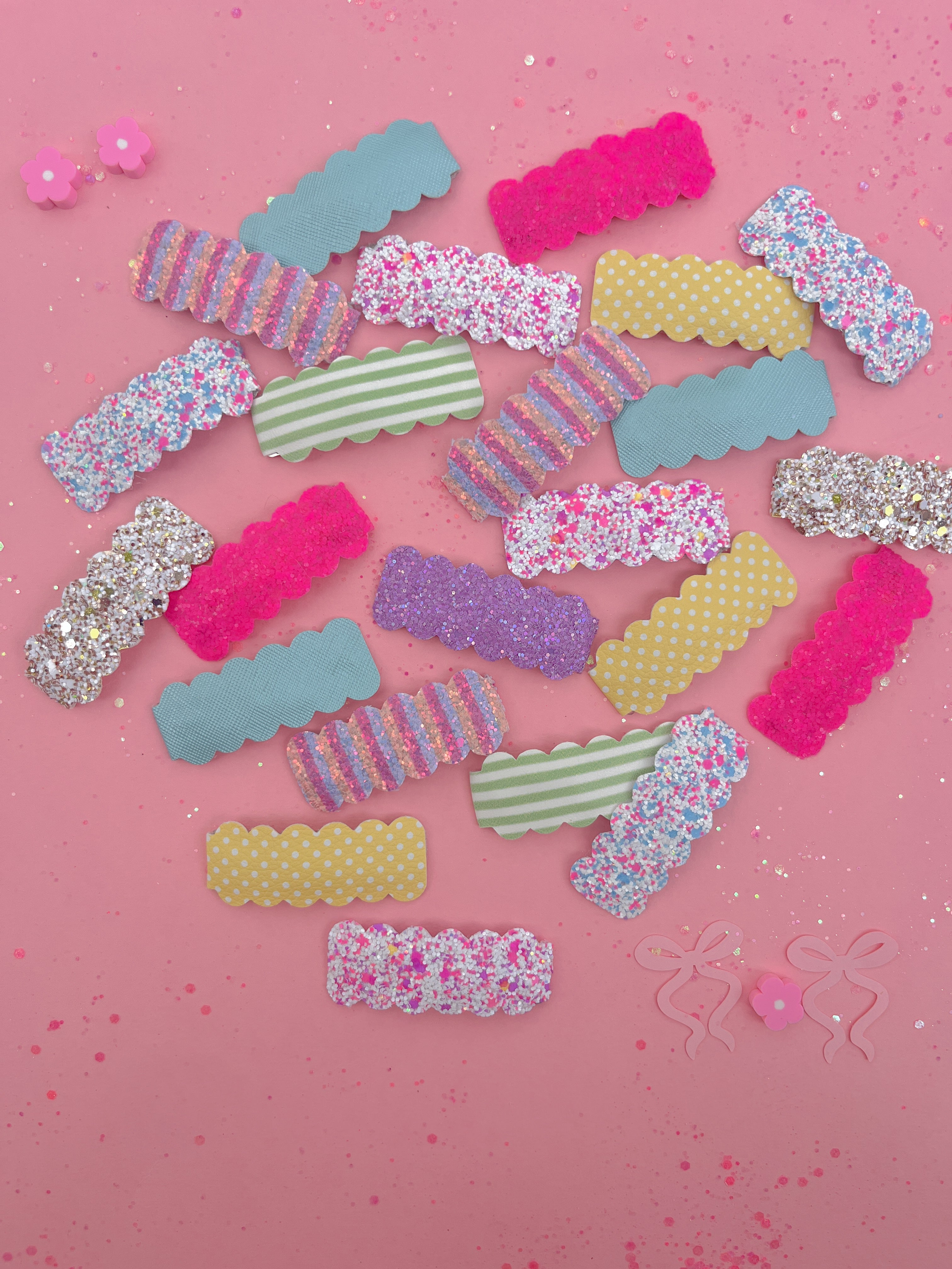 Hot Pink Heatwave Glitter Snap Clip