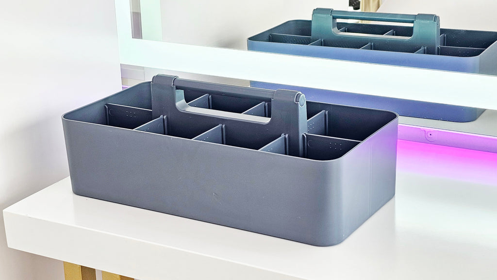 Enjoy Organizer  3 Pack, Large Plastic Storage Caddy with Handles Made in USA