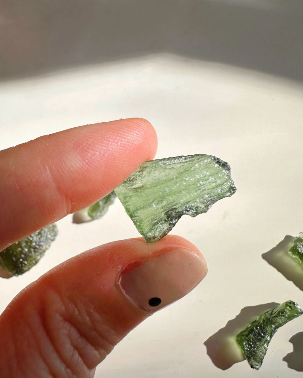 Chlum Moldavite #10 - AA