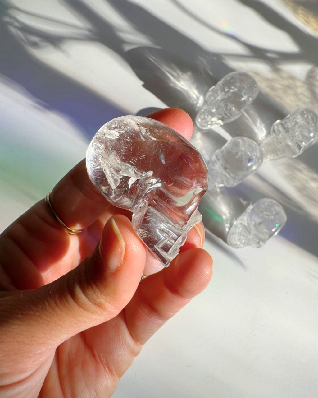 Clear Quartz Skull