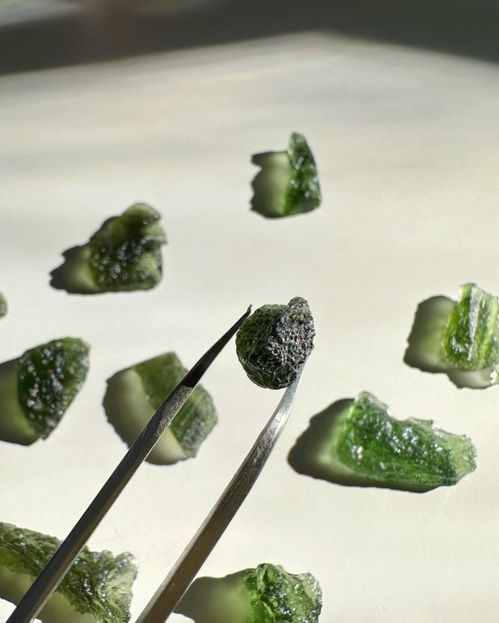 Chlum Moldavite #8 - AA