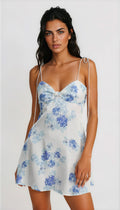 Adira Mini Dress – Blue