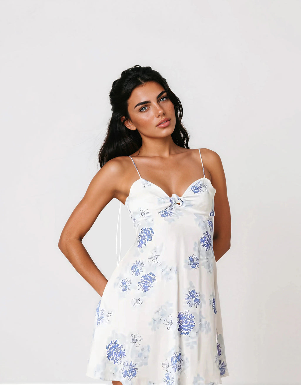 Adira Mini Dress – Blue