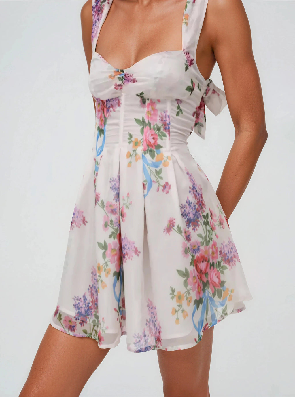 August Mini Dress – White