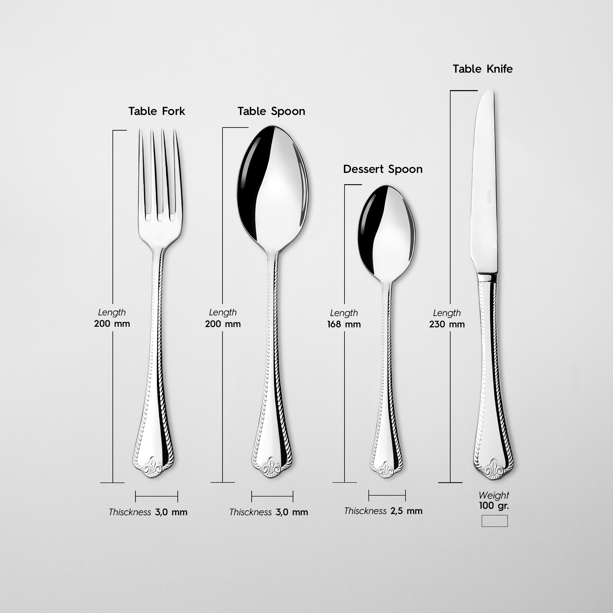 Fulya 24-Piece Cutlery Set