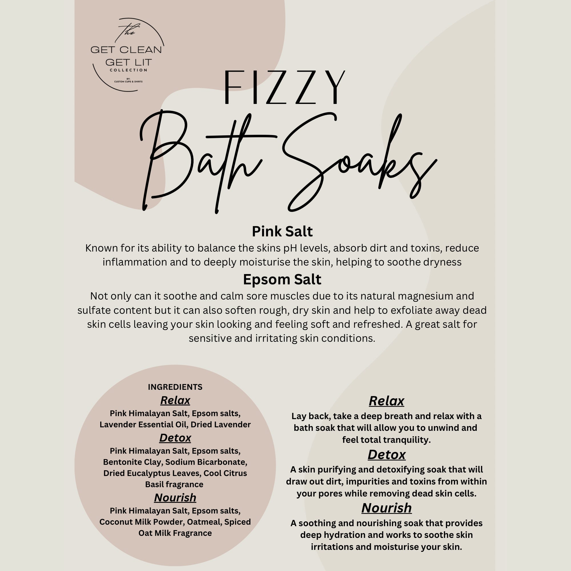 Nourish Fizzy Bath Soak