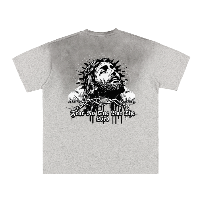 FearLessLI Vintage Washed Aged Gradient Frayed T-Shirt