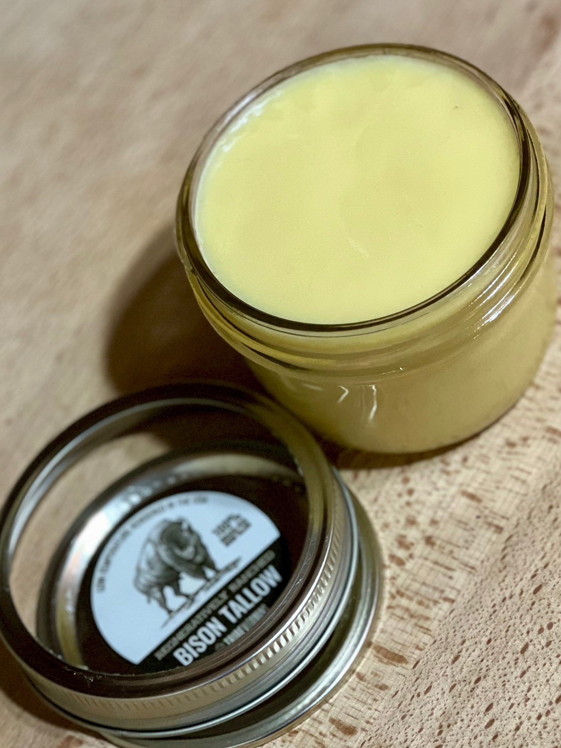 100% Grass-Fed Bison Tallow - Culinary Edition (8 oz)