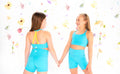 The Daybreak Peacock Turquoise Set - Top & Shorts