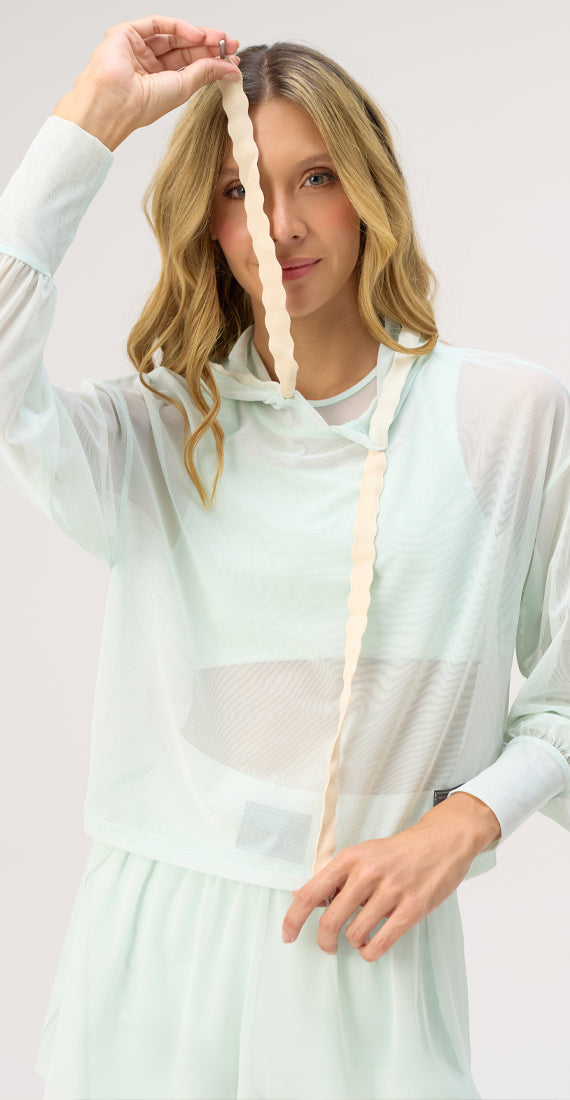 SEA VEIL MESH HOODIE