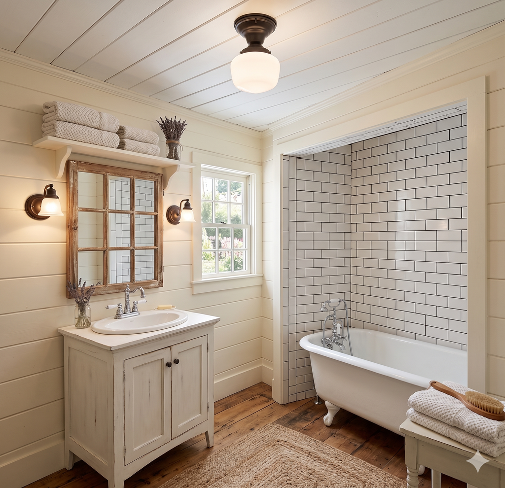 Antique Opal Simple Milk Glass Schoolhouse Ceiling Light | 6" Semi-Flush