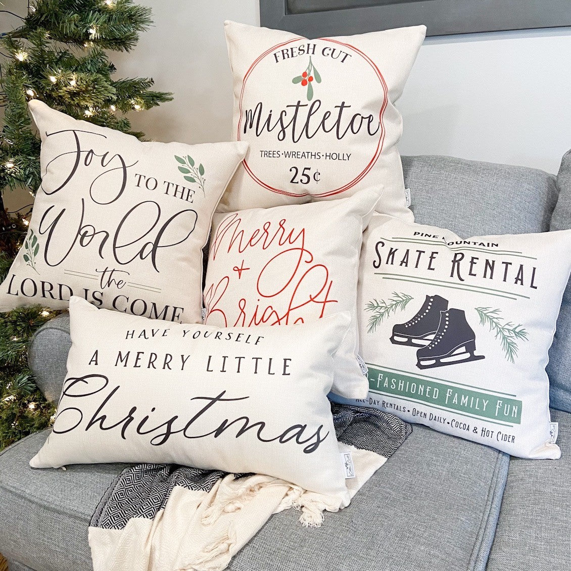 Joy to the World #4 Pillow Cover 17x17 inch