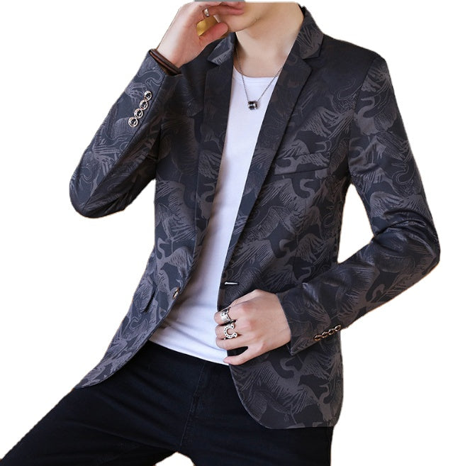 Blazer Slim Fit Single-button Jacket Slim Fit Men's
