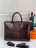 Crocodile Business Bags Crocodile Bone Skin Briefcase Men's