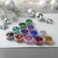 * 12-Color Chameleon Glitter Sample Pack – Iridescent, Color-Shifting, Multi-Size Craft Glitter Set