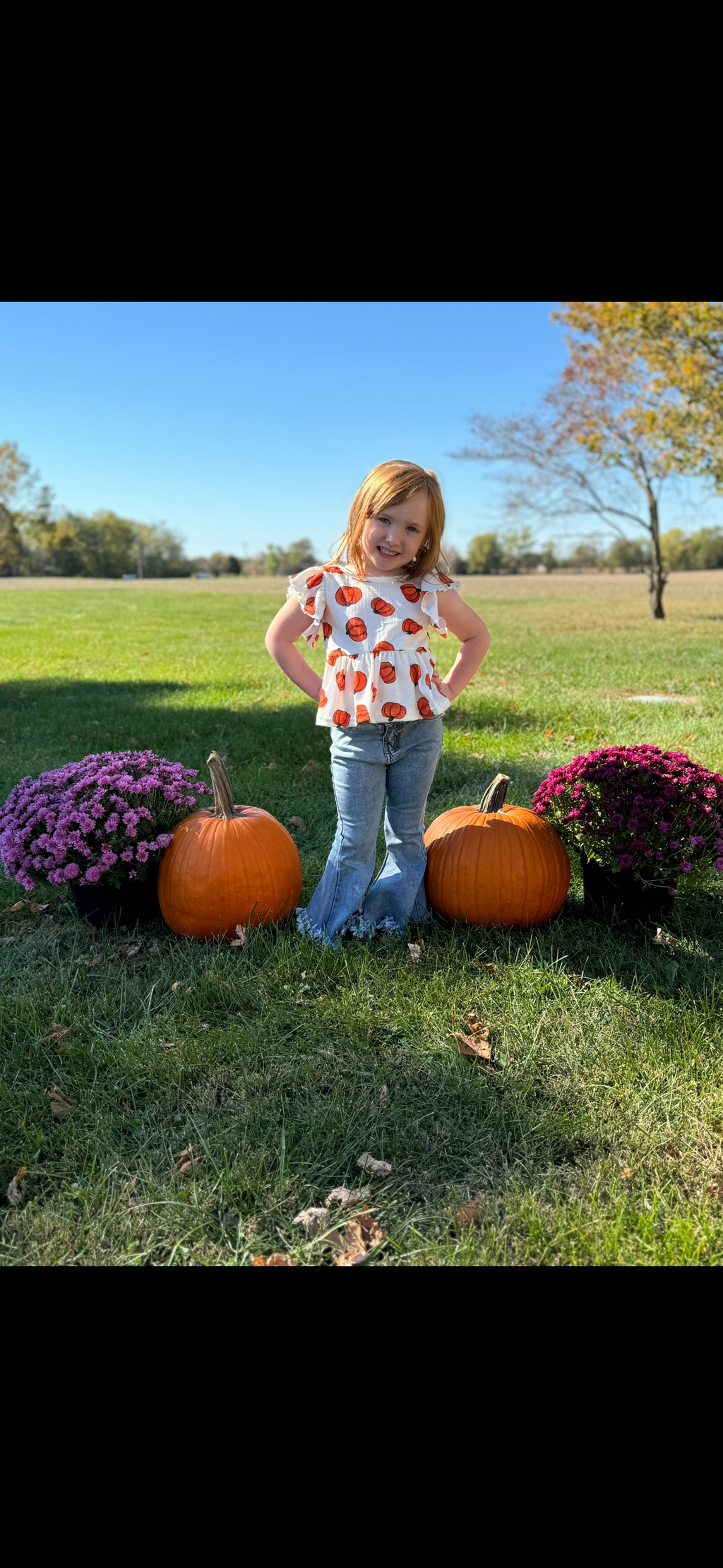 Pumpkin Peplum Shirt 🎃✨