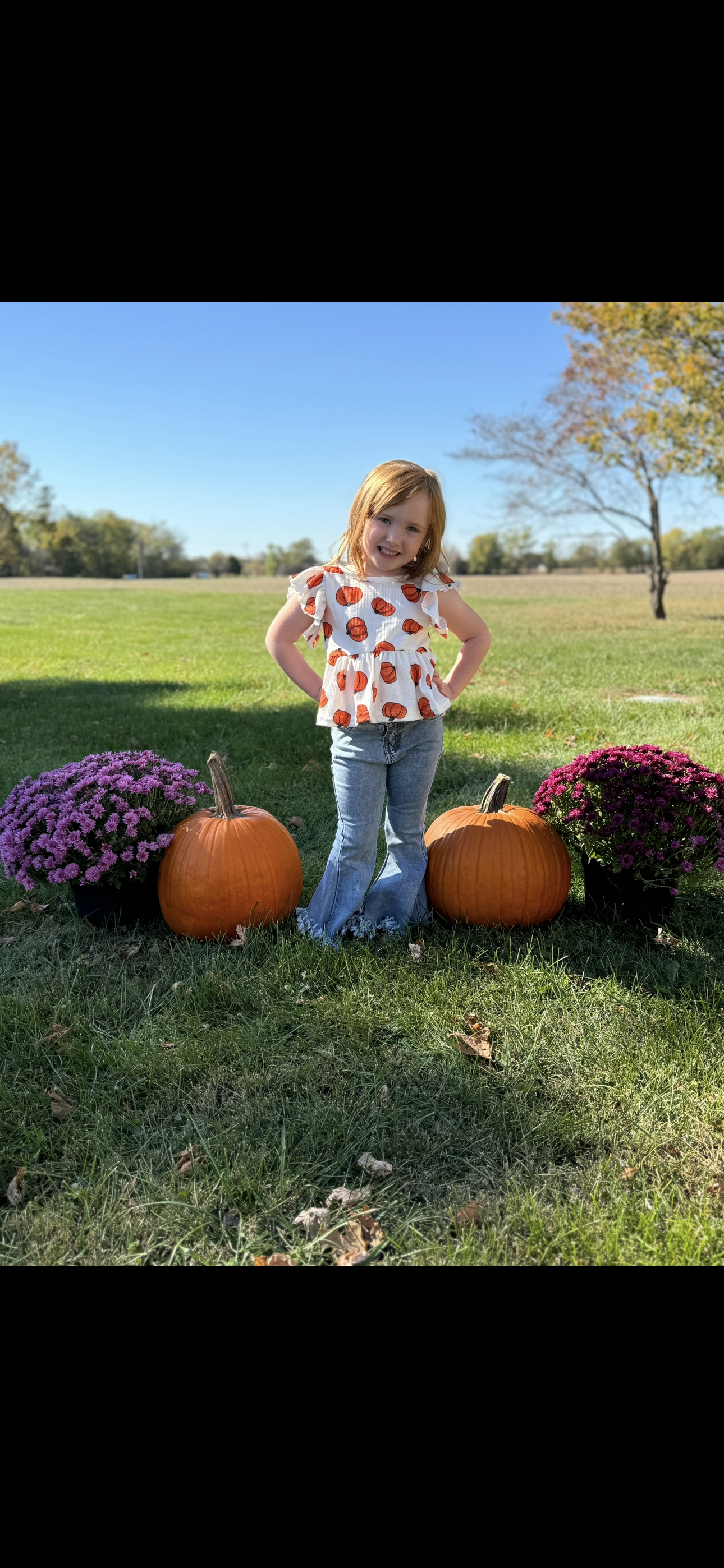 Pumpkin Peplum Shirt 🎃✨