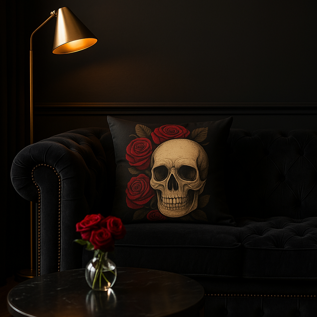 Gothic Skull Rose