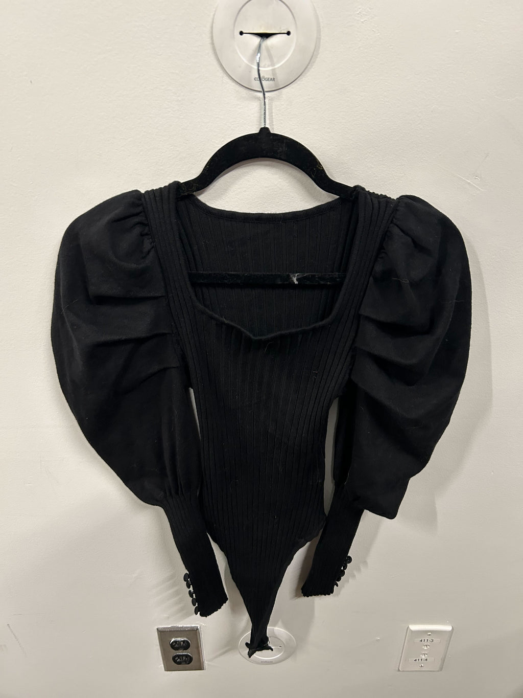 The Audre Sculpted-Sleeve Bodysuit