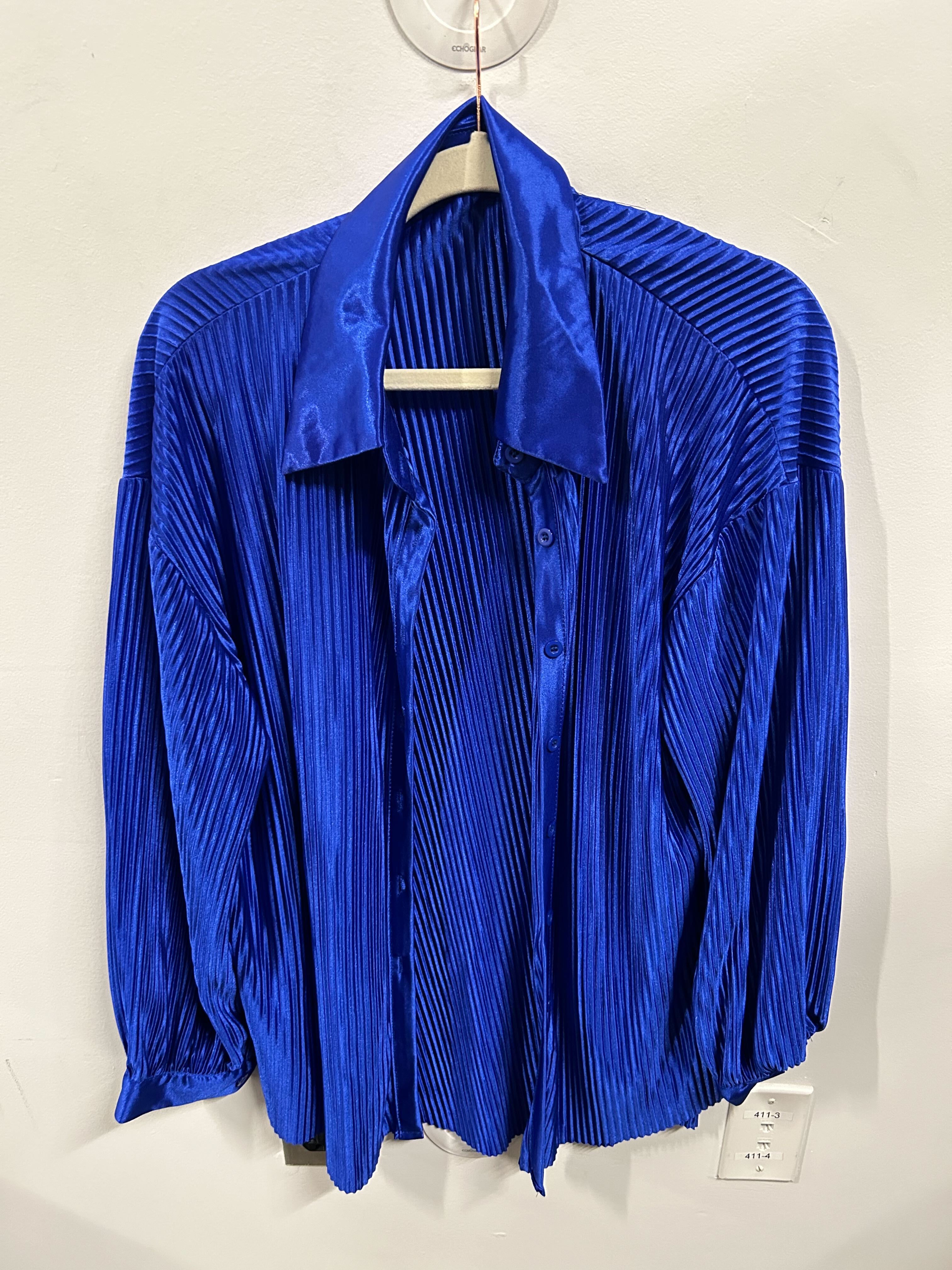 Cobalt Plissé Lounge Set