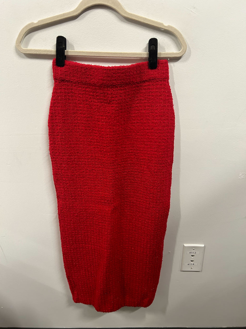 Crimson Tweed Gilded Trim Suit Set