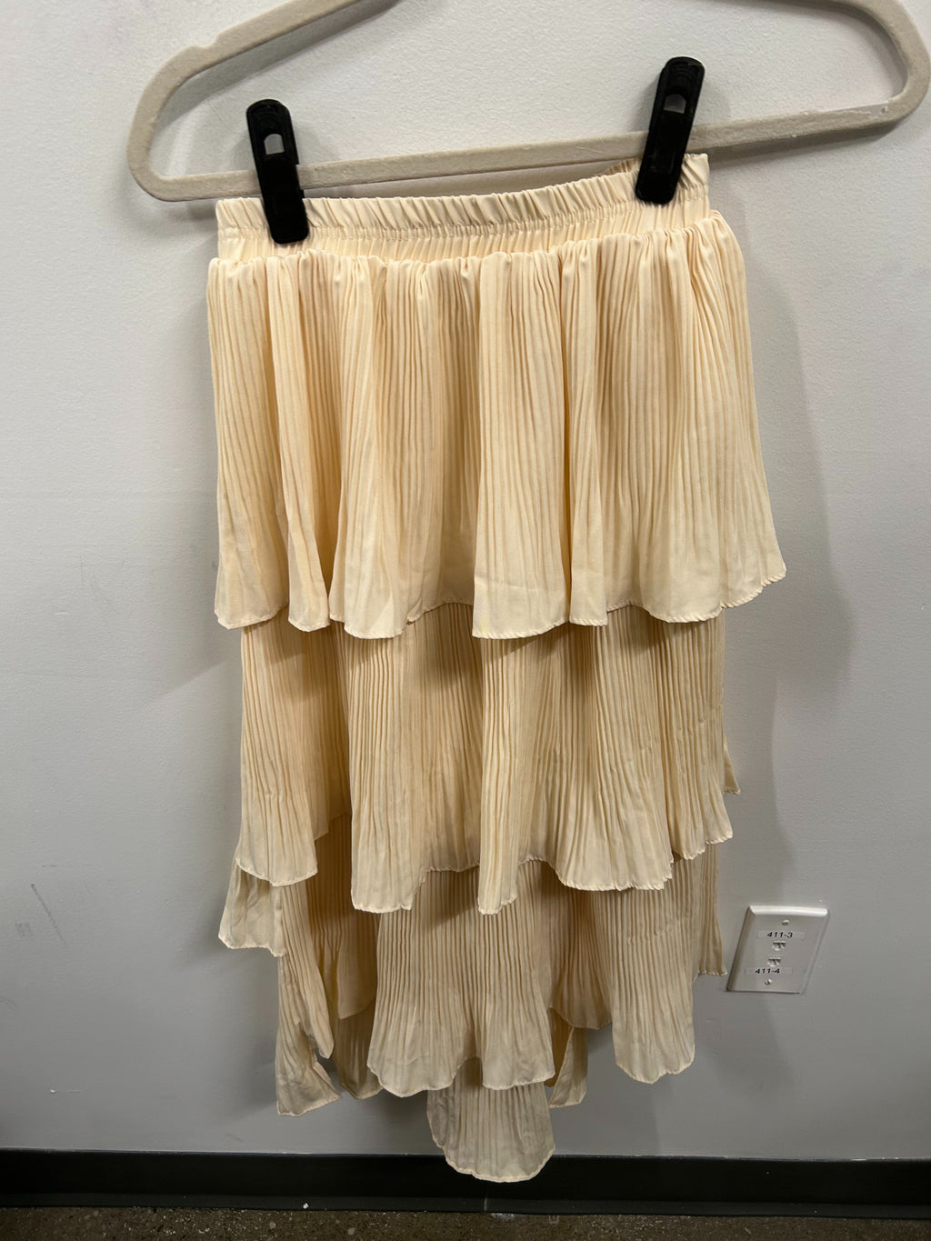 Isolde Tiered Pleated Maxi Skirt