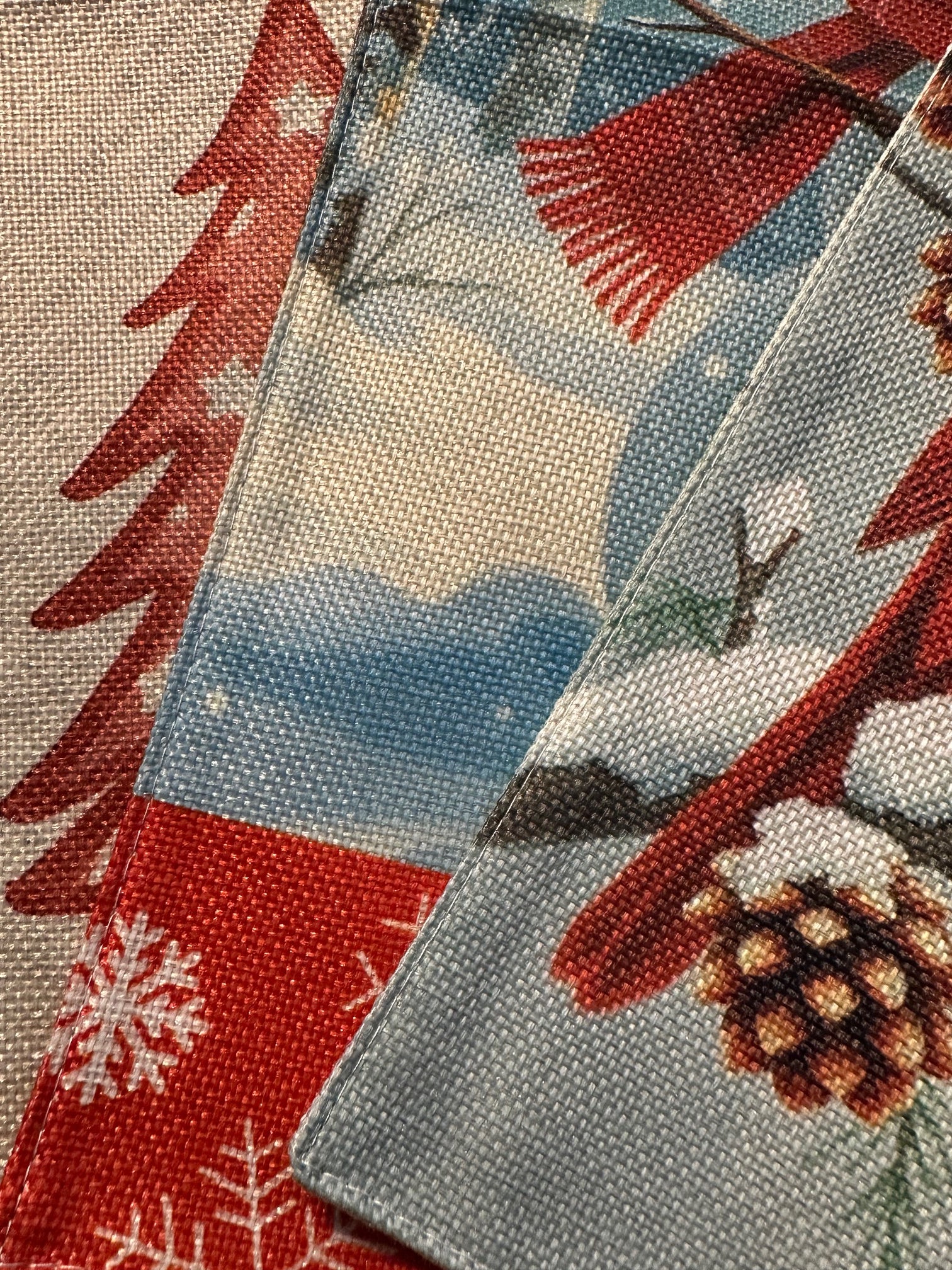 Let It Snow Red Barn Garden Flag
