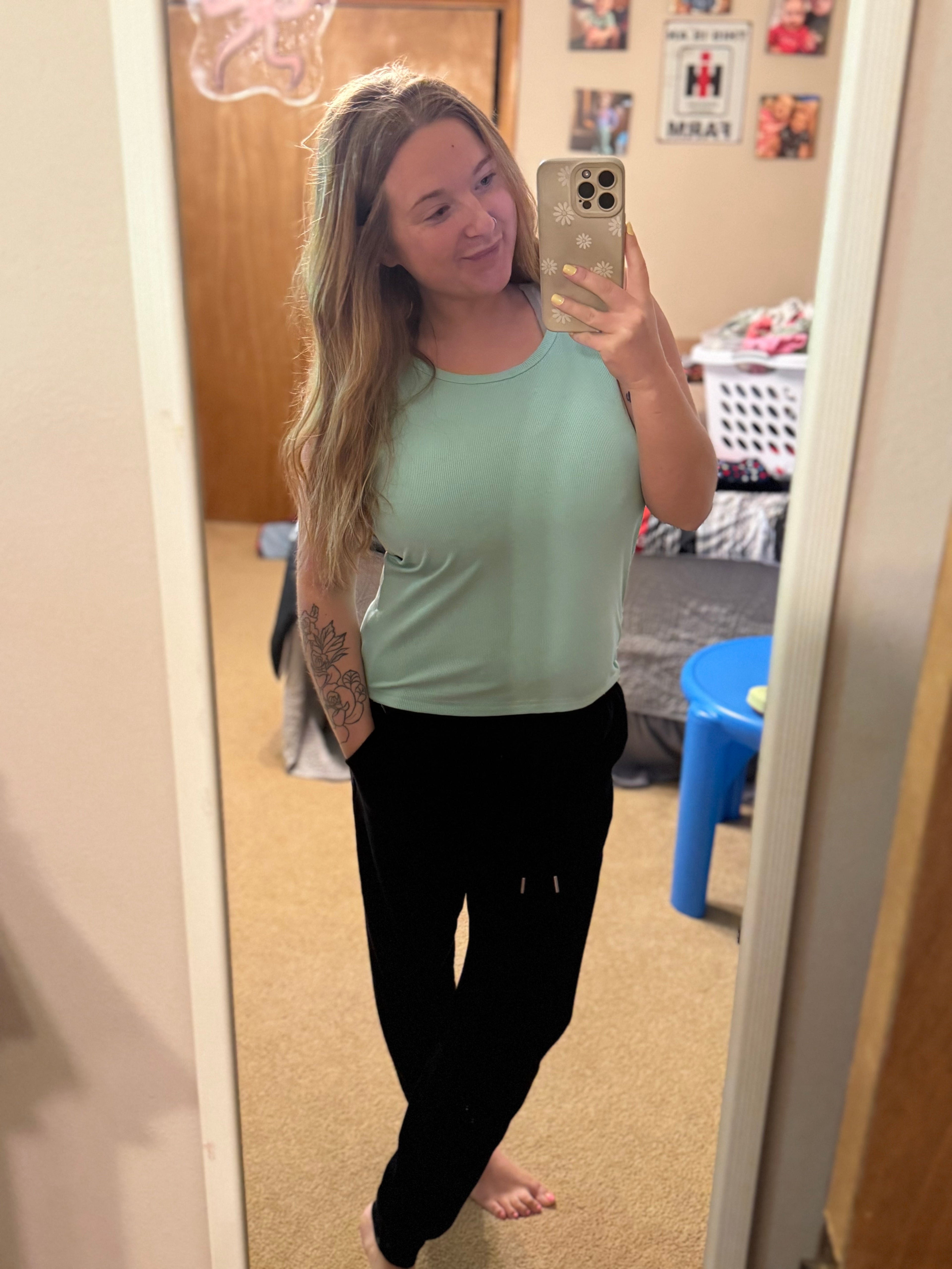 Hold Tight Tank Top in Mint