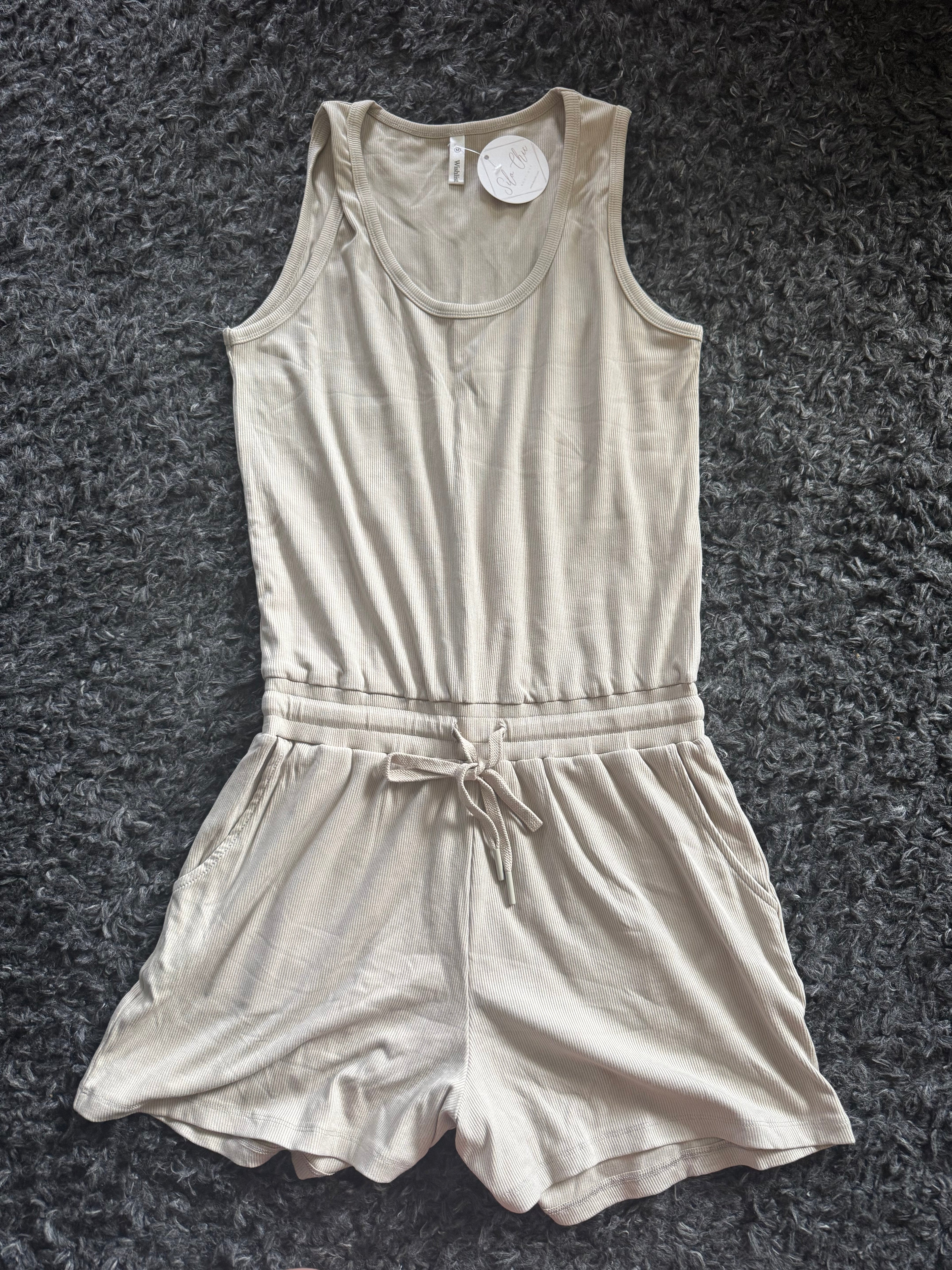 Taupe Romper