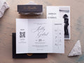 Folded Wedding Invitation with Couple Photo