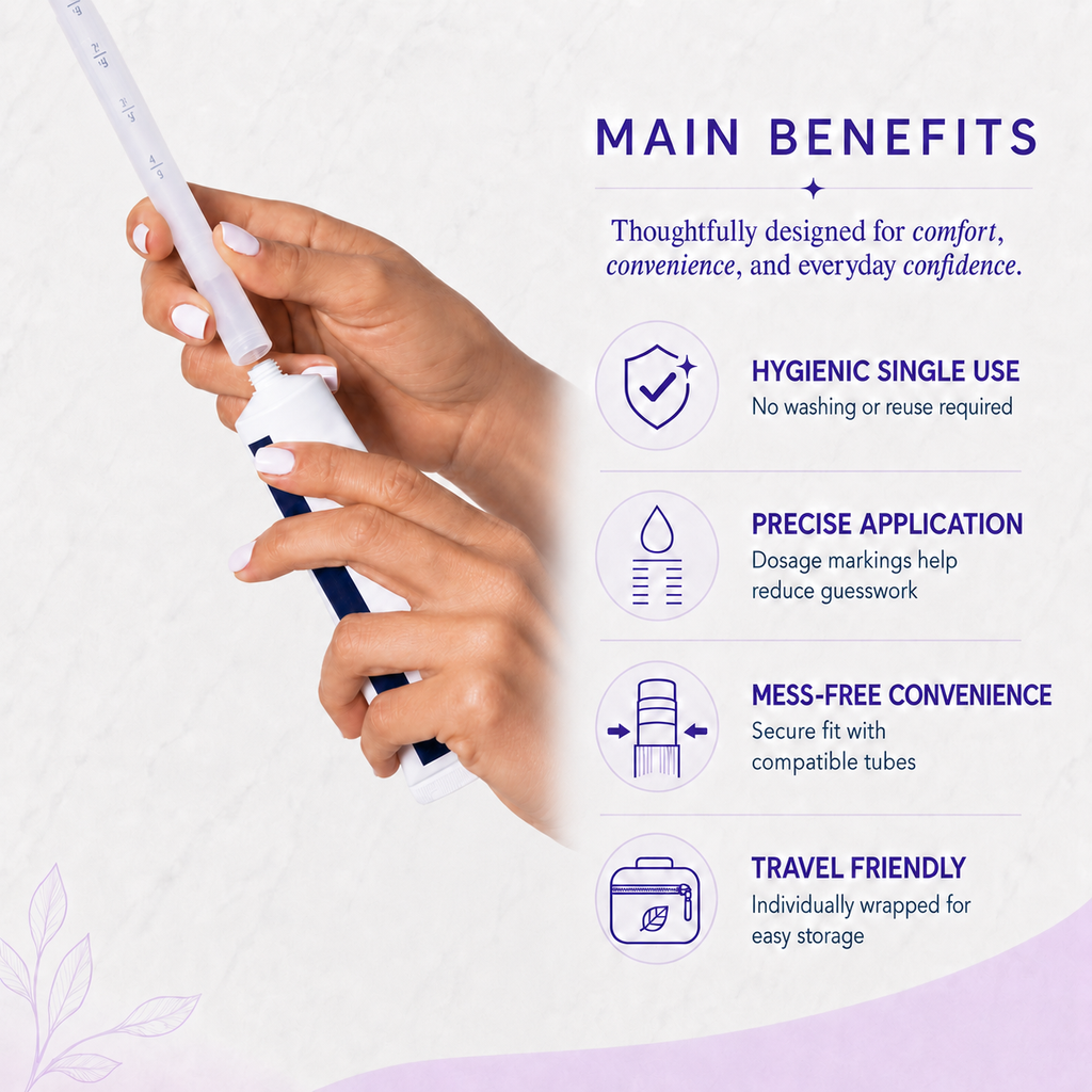 Disposable Vaginal Cream Applicators  for Premarin, Estace & many others (15ct)