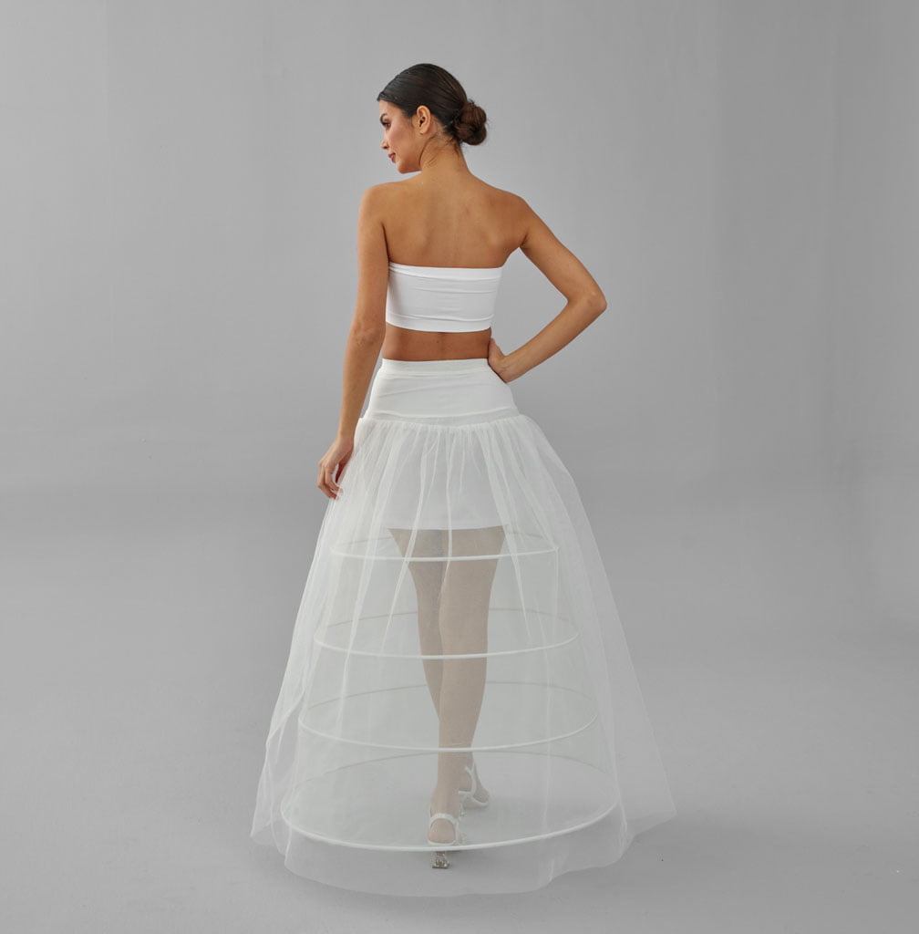 White Wedding Dress Underskirt - Petticoat Skirt for Enhanced Silhouette and Comfort