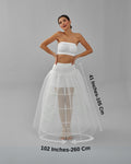 White Wedding Dress Underskirt - Petticoat Skirt for Enhanced Silhouette and Comfort