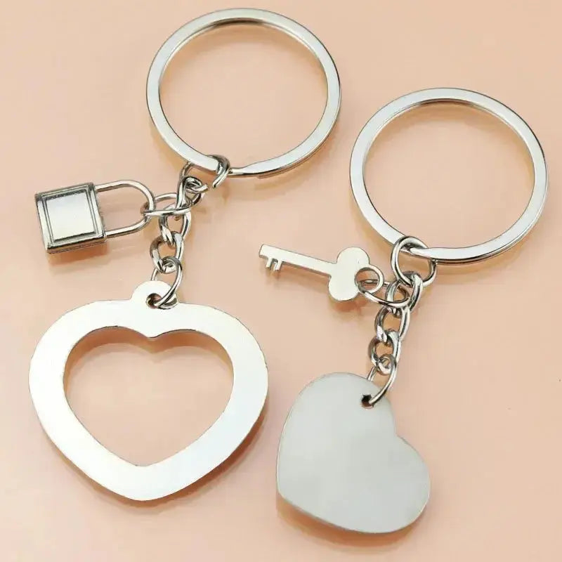 Love Couple Keychain Pendant Creative Valentine'S Day Other Festivals Small Gift Keyrings Pendant