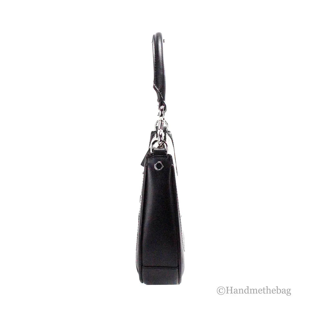 Marc Jacobs Terry Canvas Leather Hobo Shoulder Bag