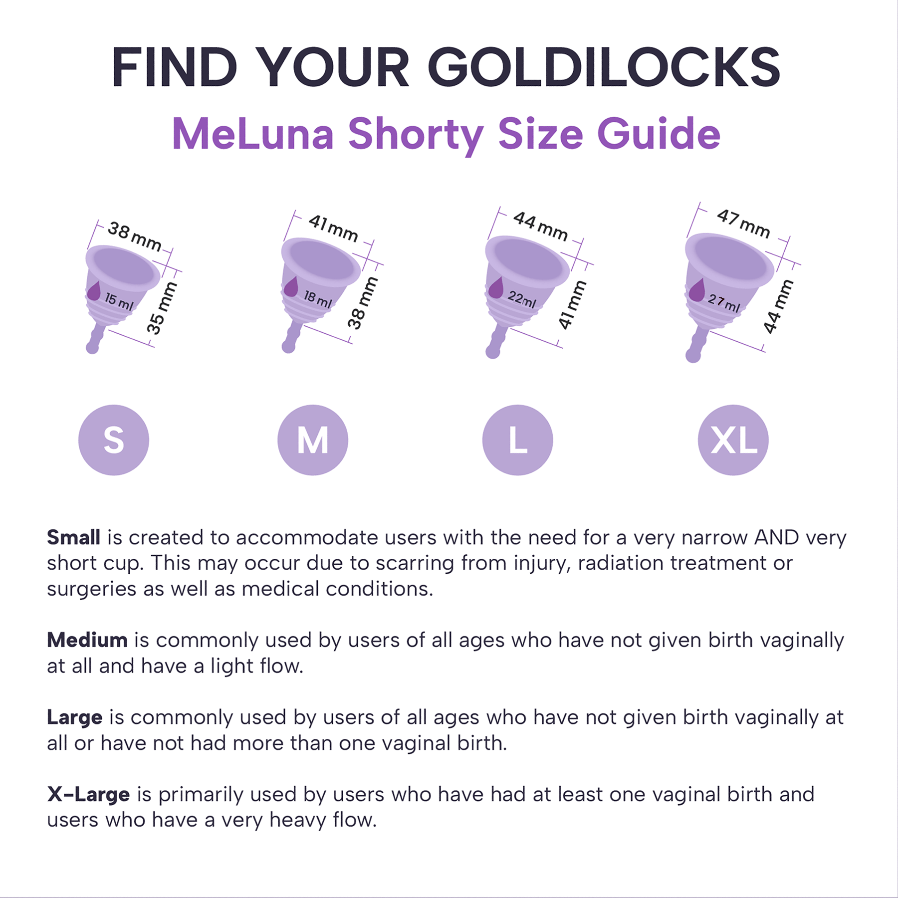 Low Cervix MeLuna Menstrual Cup -Me Luna- Ball Handle, Shorty, Classic