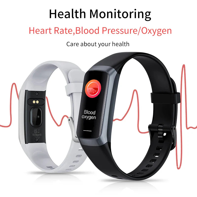LIGE Amoled Smart Watch Men 2025 Smart Band Women Heart Rate Blood Smartwartch Waterproof Smart Bracelet Sport Fitness Tracker