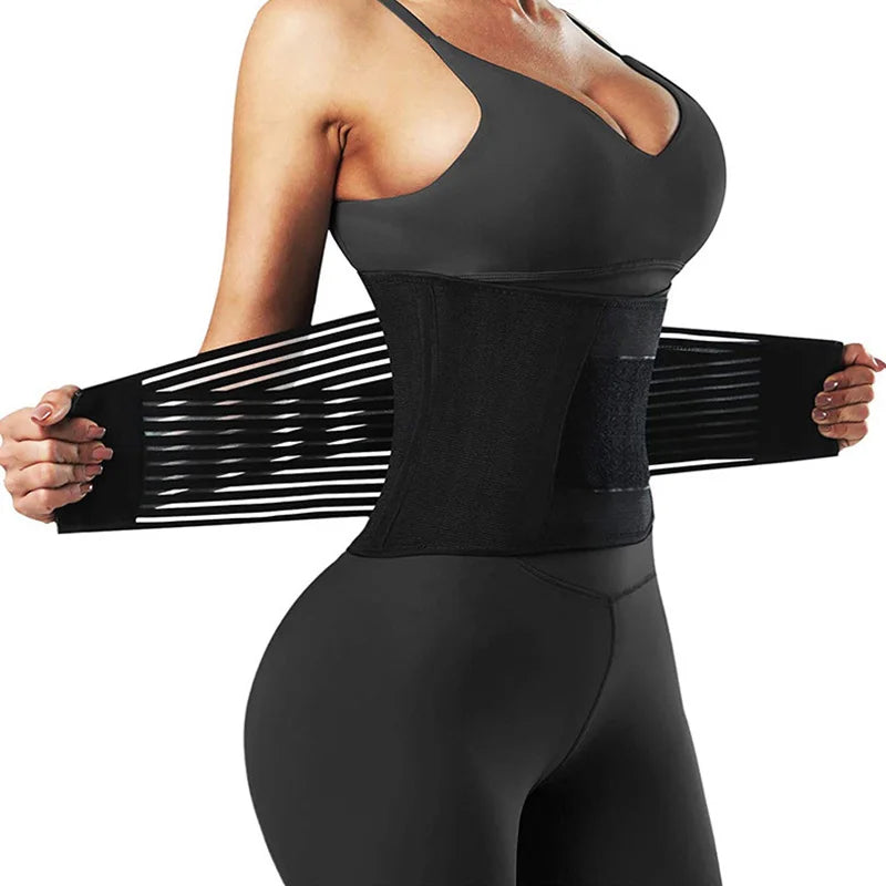 Women’s Waist Trainer Belt – Elastic Slimming Body Shaper for Fitness and Workouts