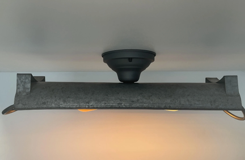 GALVANIZED DOME Ceiling Light Fixture (3 sizes)